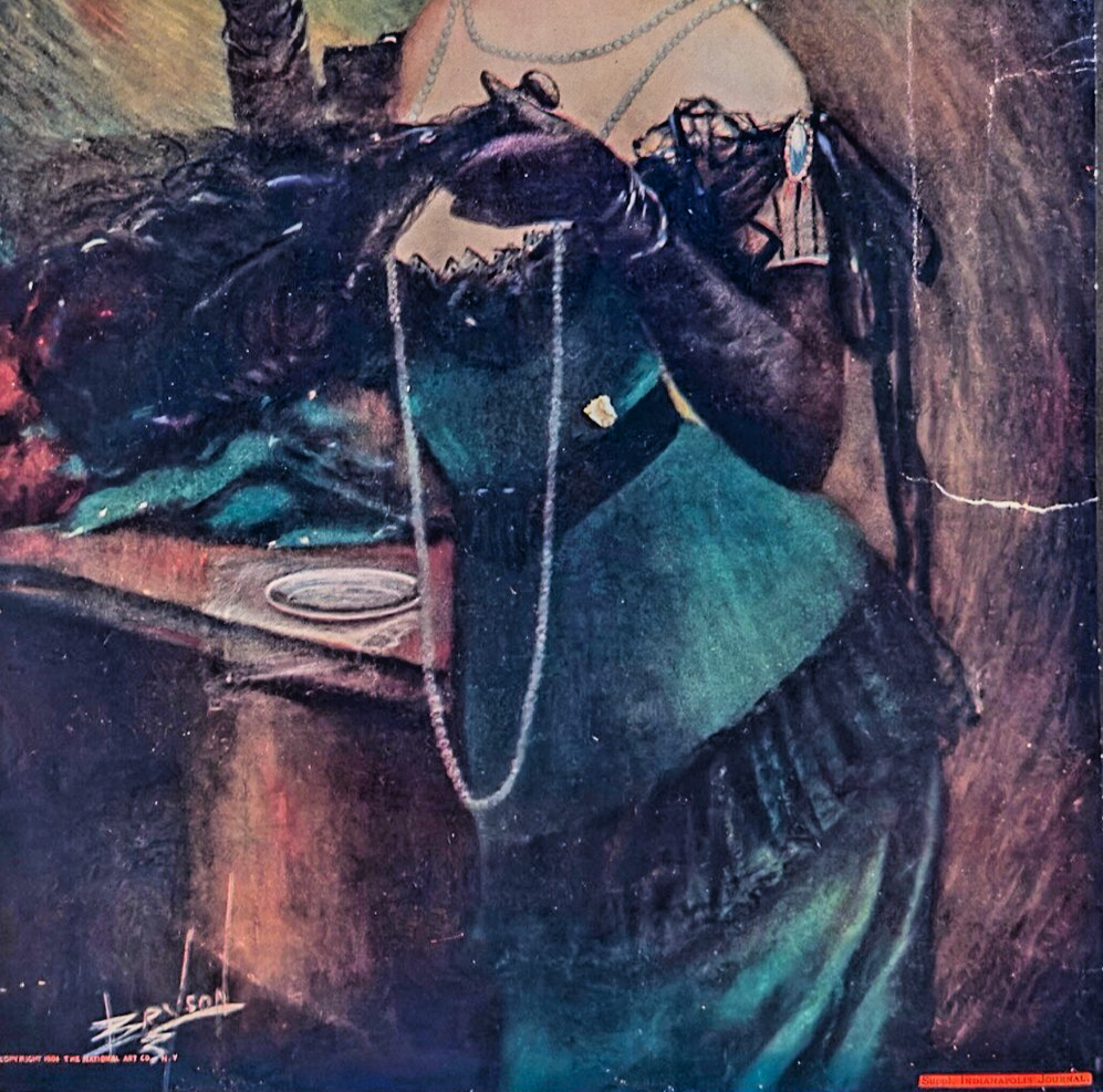 “The Toast” by James Bryson — 1903 Antique Lithograph (Indianapolis Journal Supp