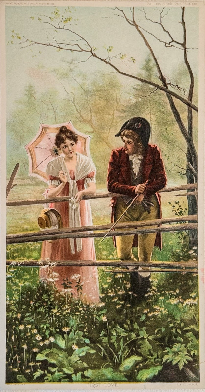 1894 Chicago Tribune ART Supplement 'First Love'