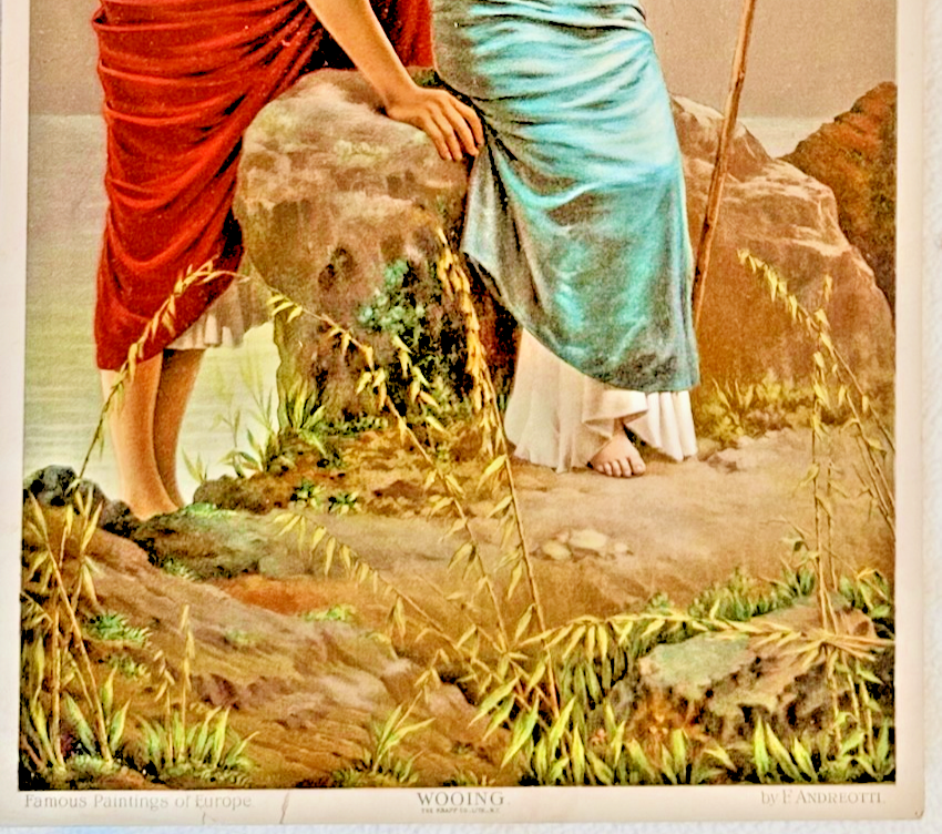 1894 Chicago Tribune ART Supplement 'Wooing'