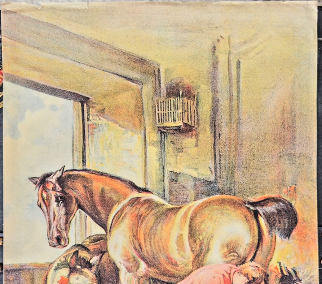 1907 Chicago Tribune Sunday Art Supplement "Shoeing the Bay Mare”