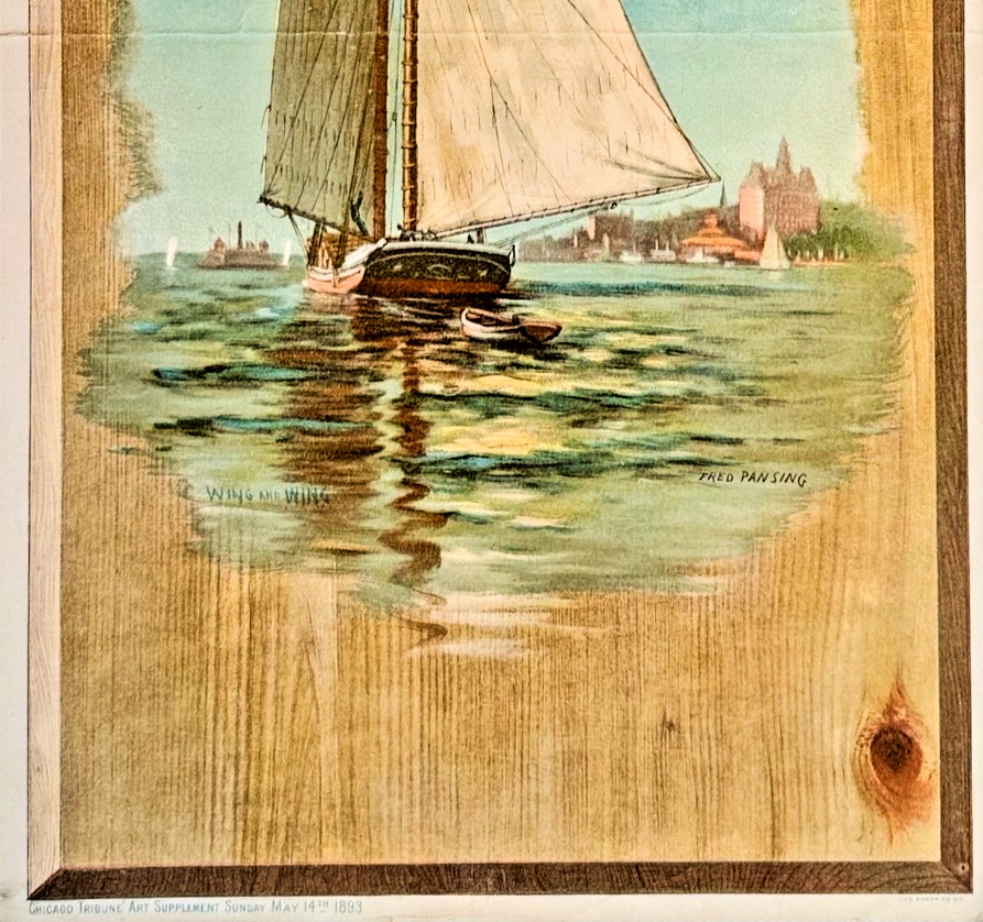 1893 Chicago Tribune ART Supplement 'Wing and Wing'