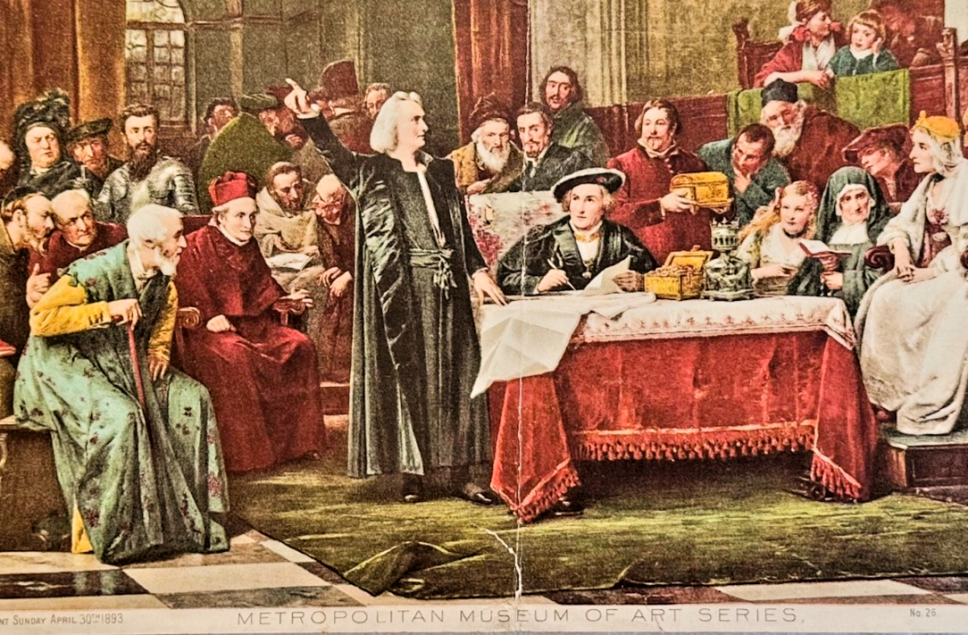 1893 Chicago Tribune ART Supplement 'Columbus at the Court of Isabella'