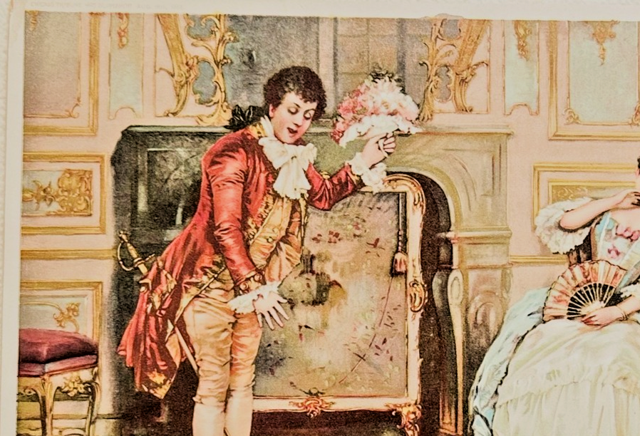 1895 Chicago Tribune ART Supplement 'A Bashful Lover'