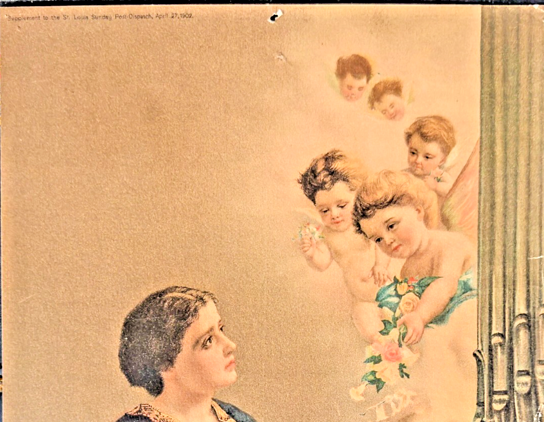 “Saint Cecilia” — 1902 Chromolithograph — St. Louis Post-Dispatch Sunday Supp