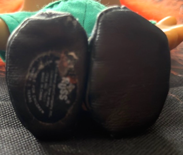 Vintage Russ Troll Doll –Super Kicker – Orange Hair – 1980s/1990s