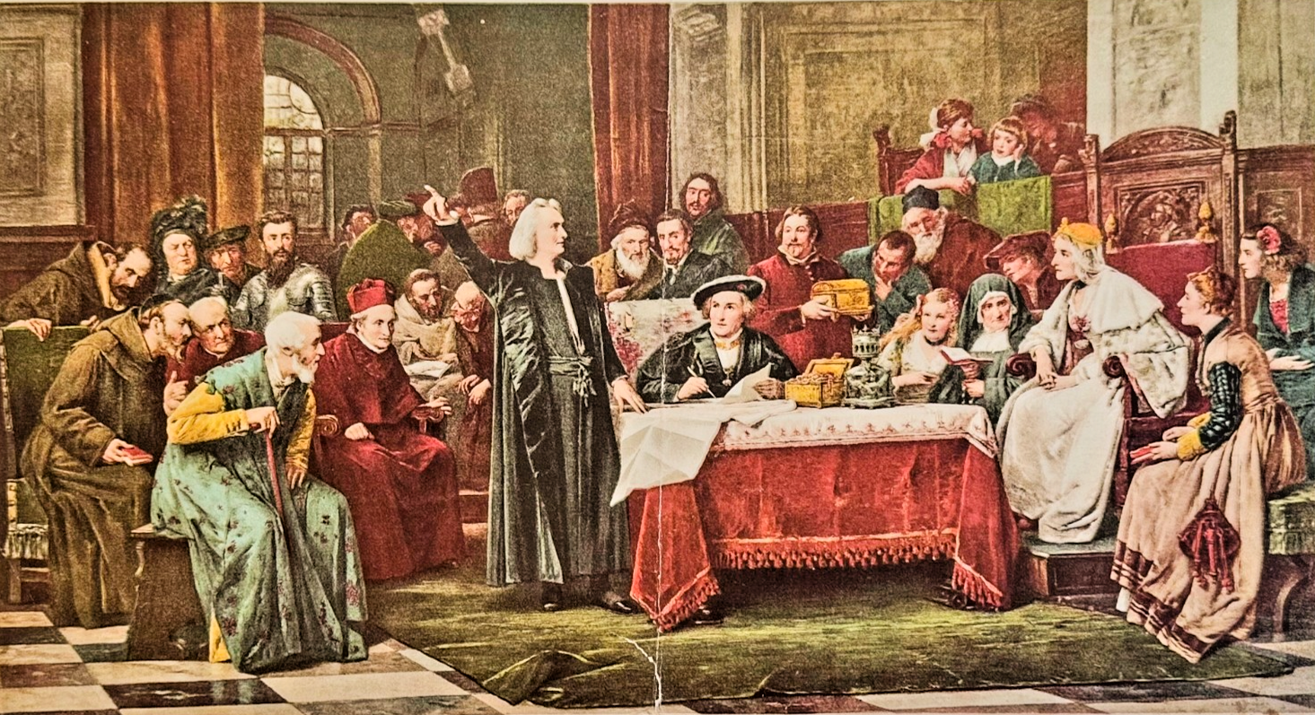 1893 Chicago Tribune ART Supplement 'Columbus at the Court of Isabella'