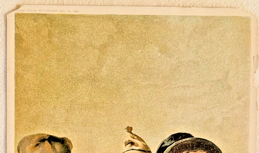 1895 Chicago Tribune ART Supplement 'Appeal of the Vagrants'