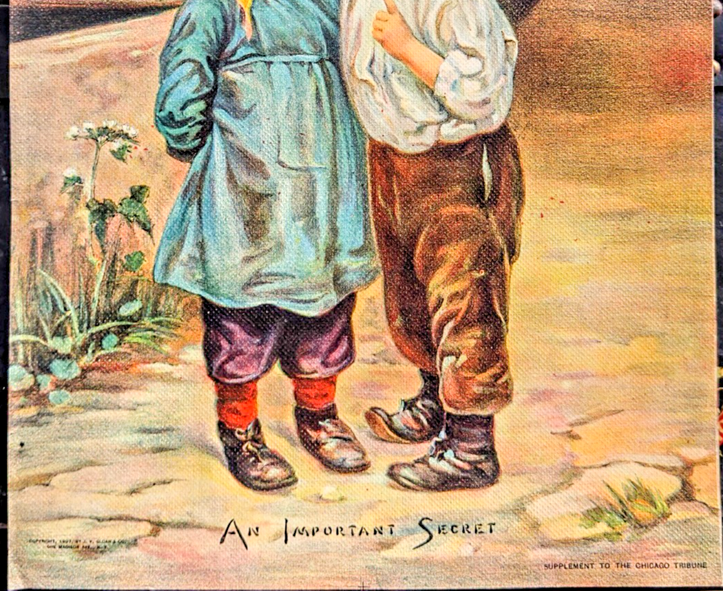 1907 Chicago Tribune- "An Important Secret"- Art Supplement