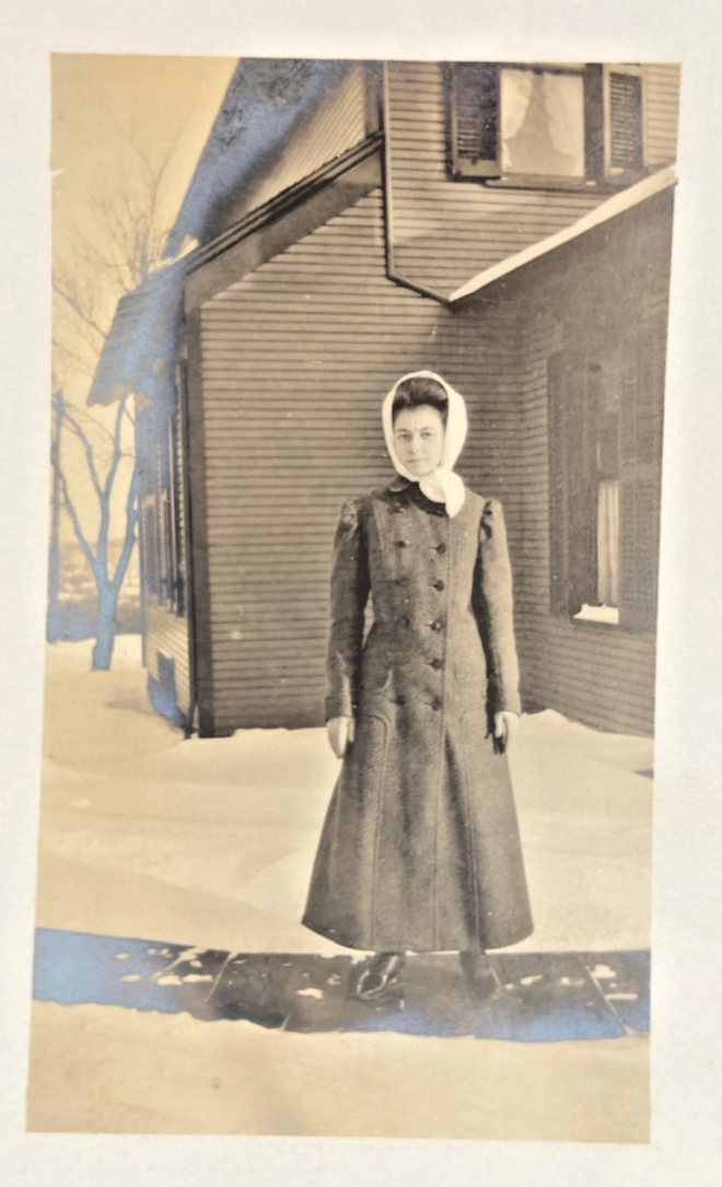 c1912 RPPC Akron, Ohio Family Portraits Real Photo Postcard