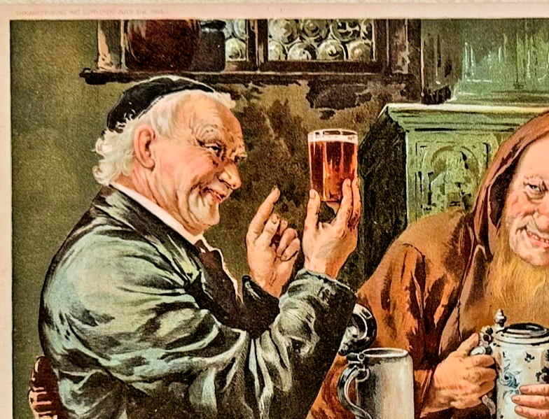 1895 Chicago Tribune ART Supplement 'A Judicial Decision'