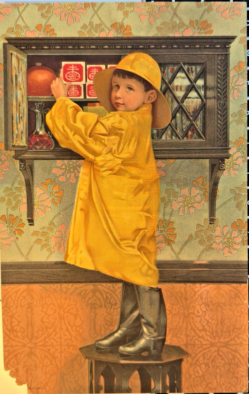 1900s Nabisco “In-er-seal” Advertising Card (Young Boy) – National Biscuit Co.