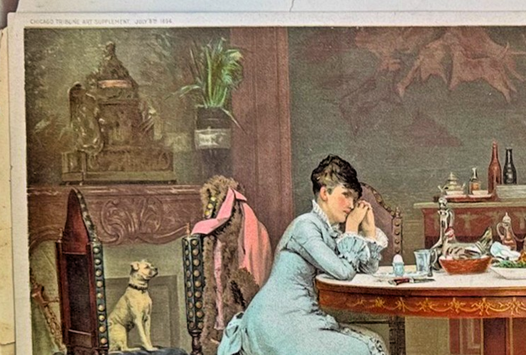 1894 Chicago Tribune ART Supplement 'Not a Love Match'