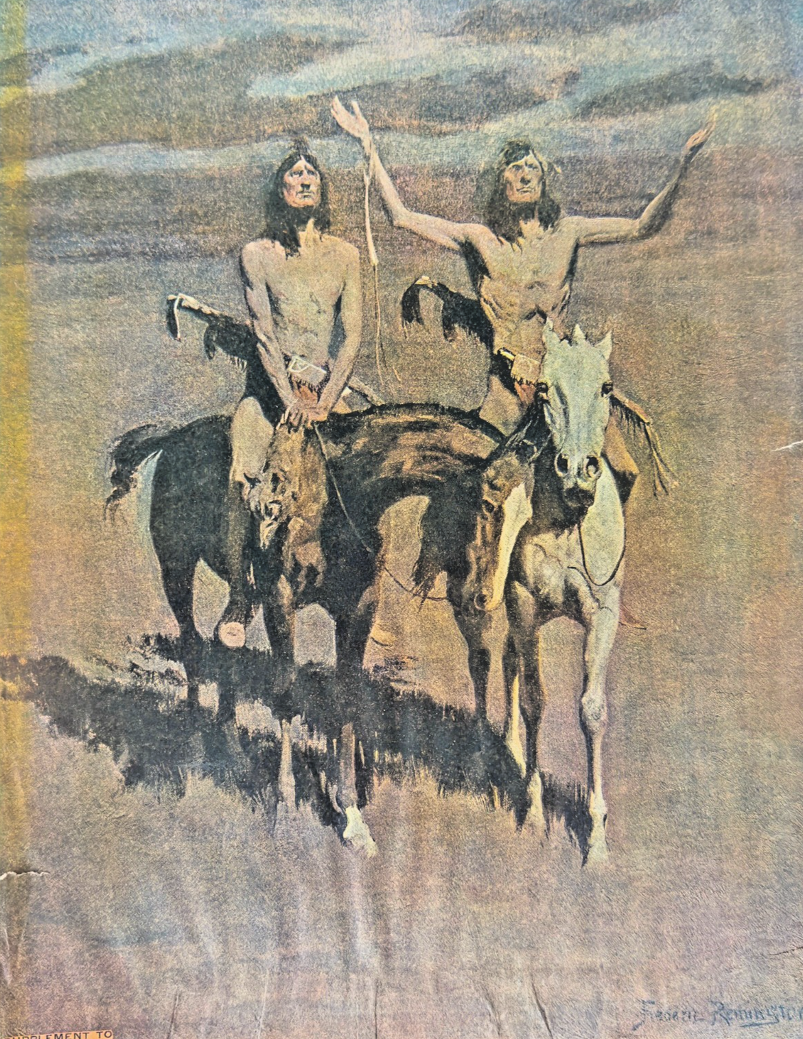 Frederic Remington Print – “The Appeal to the Great Spirit” – Chicago Examiner