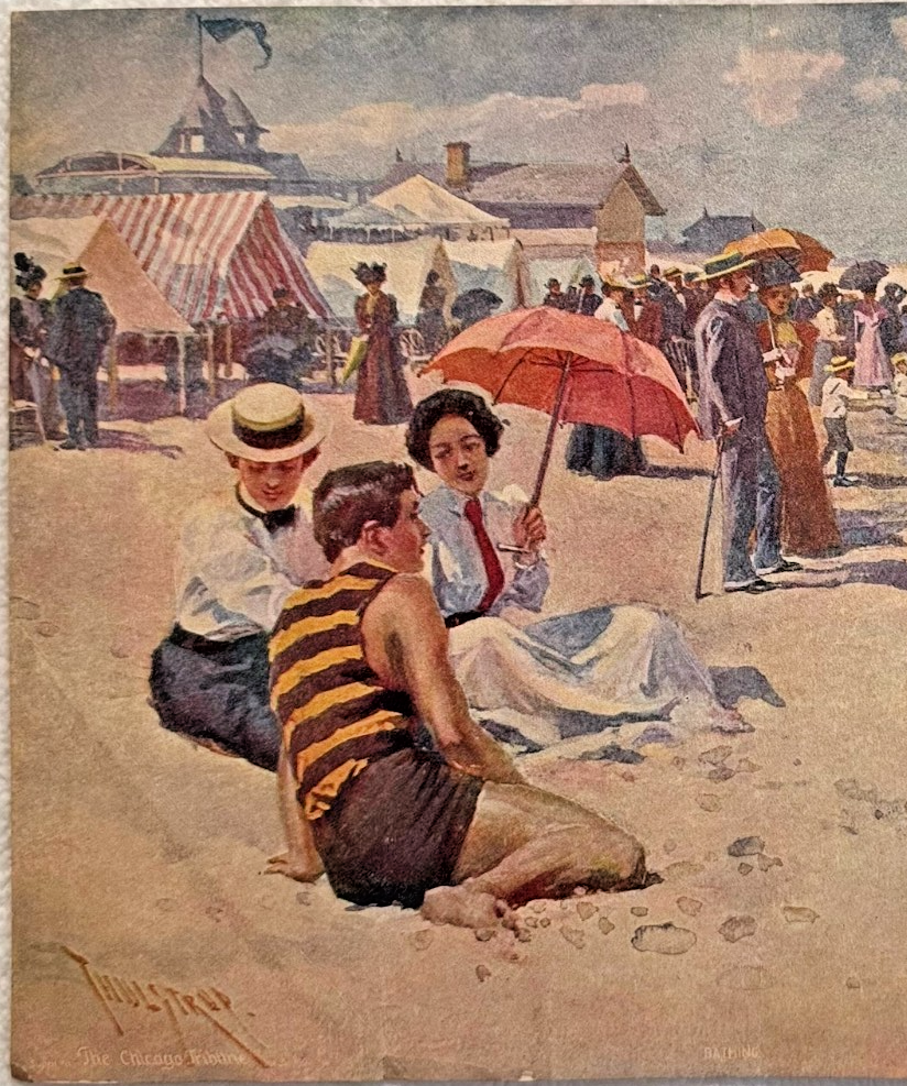 1902 Chicago Tribune ART Supplement 'Bathing'
