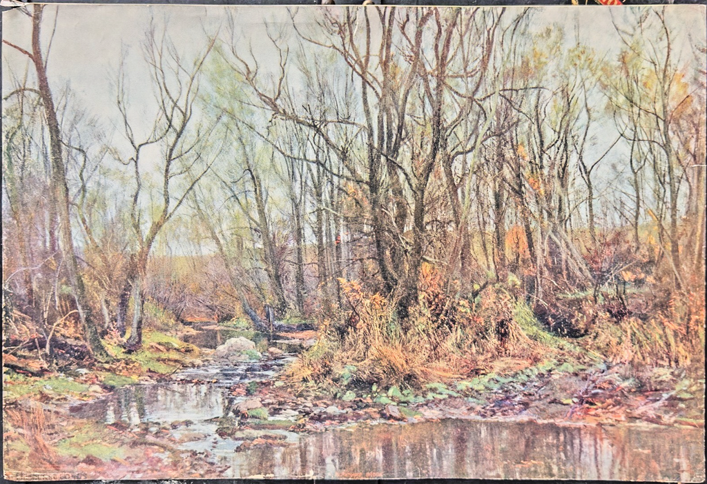 1902 Sunday ART Supplement- 'Birkshire Brook in Autumn'