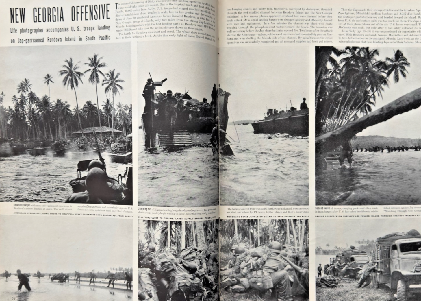 LOT 2 LIFE MAGAZINES -1943 'COMMANDER IN CHIEF' & '8TH AIR FORCE BOMBERS'