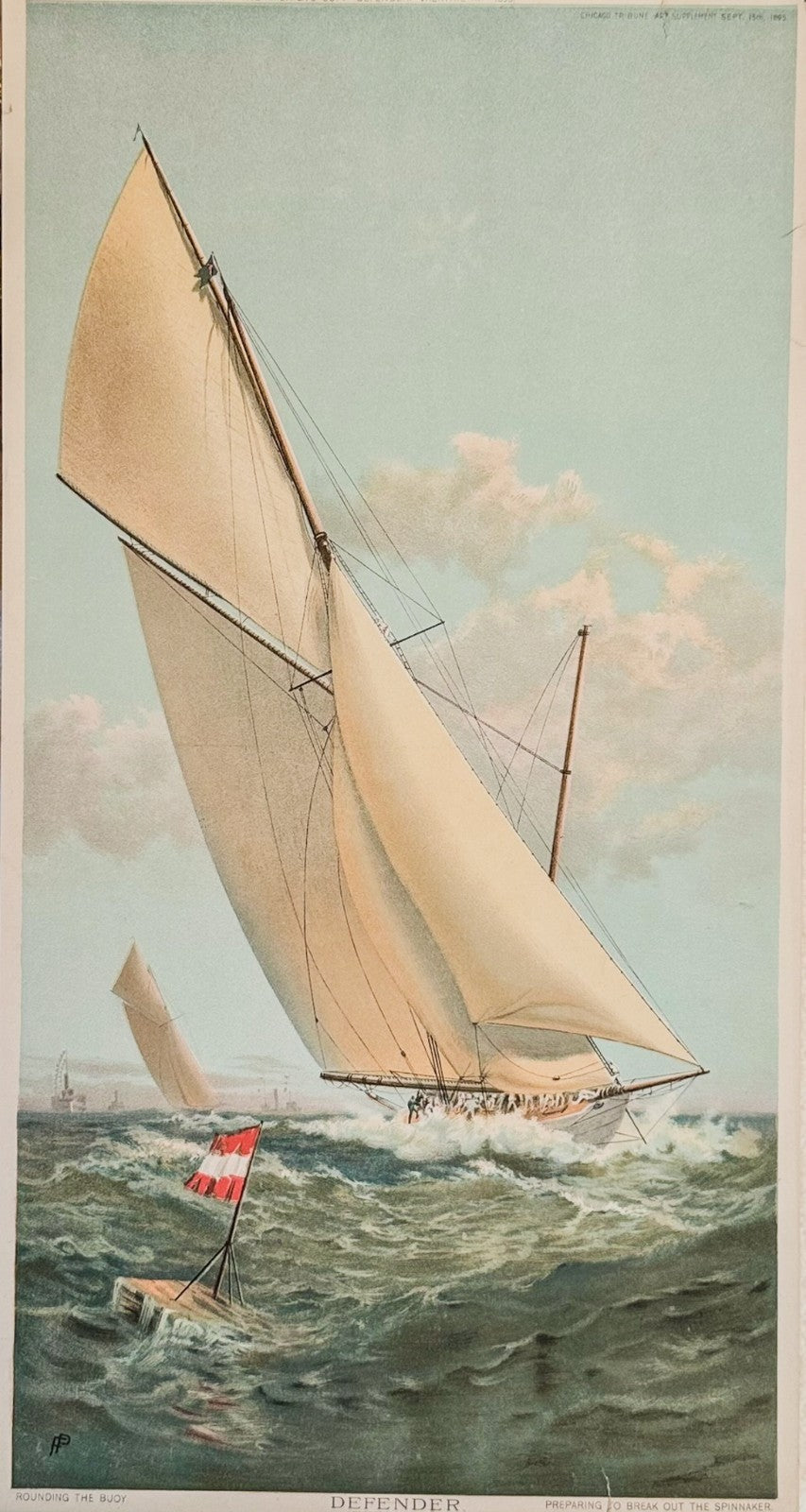 1895 Chicago Tribune ART Supplement 'Defender'