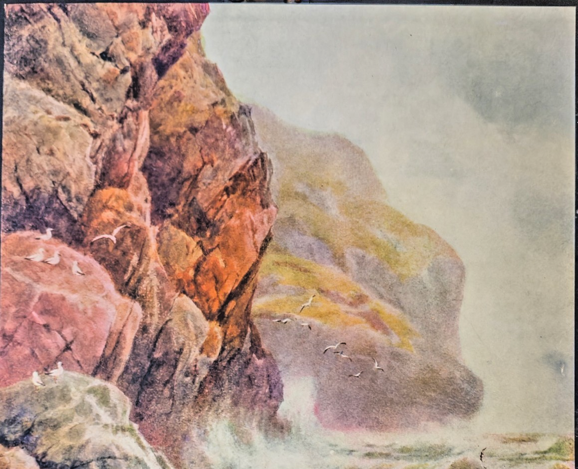 1900s Indianapolis Star Art Supplement — "A Stern and Rock-Bound Coast”