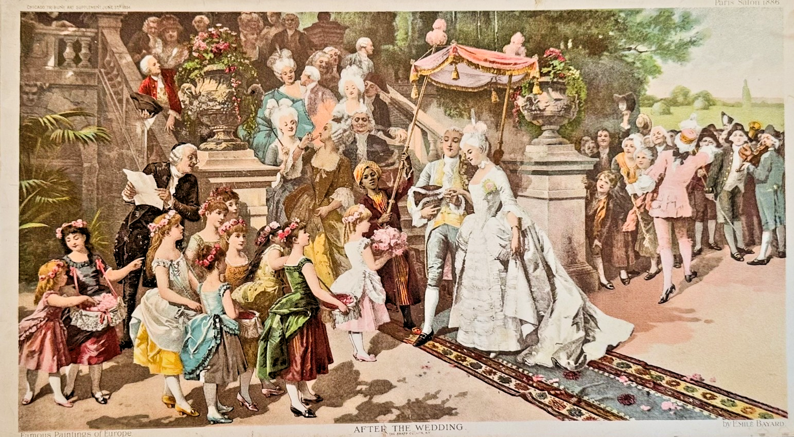 1894 Chicago Tribune ART Supplement 'After the Wedding'