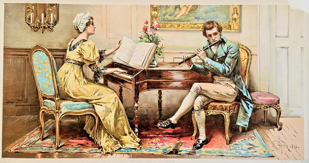 1894 Chicago Tribune ART Supplement 'Music Hath Charms'