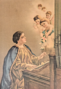 “Saint Cecilia” — 1902 Chromolithograph — St. Louis Post-Dispatch Sunday Supp