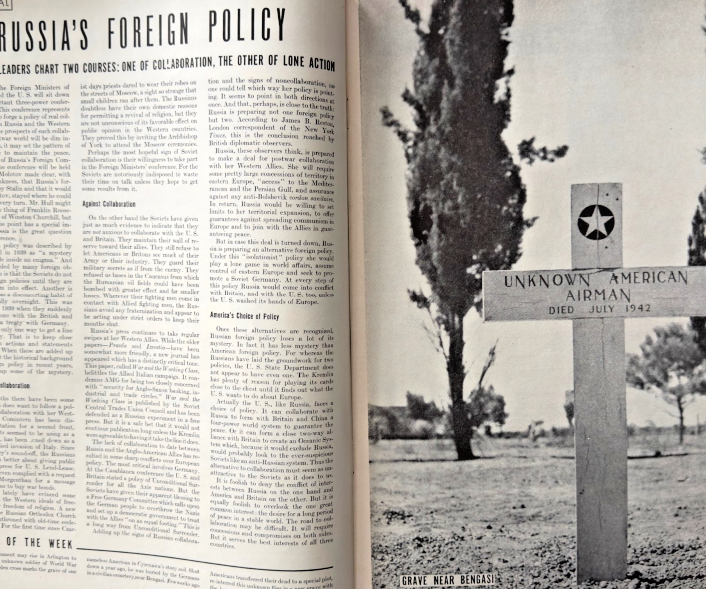 LOT 2 LIFE MAGAZINES -1943 'PICTURE ROMANCE' & 'SOLDIER'S FAREWELL'