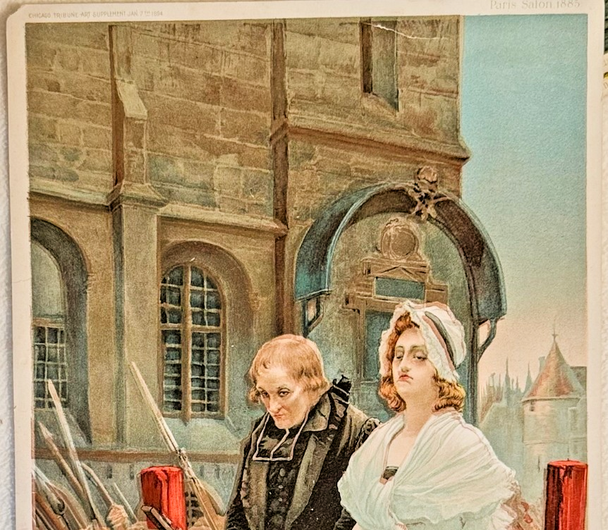 1894 Chicago Tribune ART Supplement 'Marie Antoinette Going to her Execution'