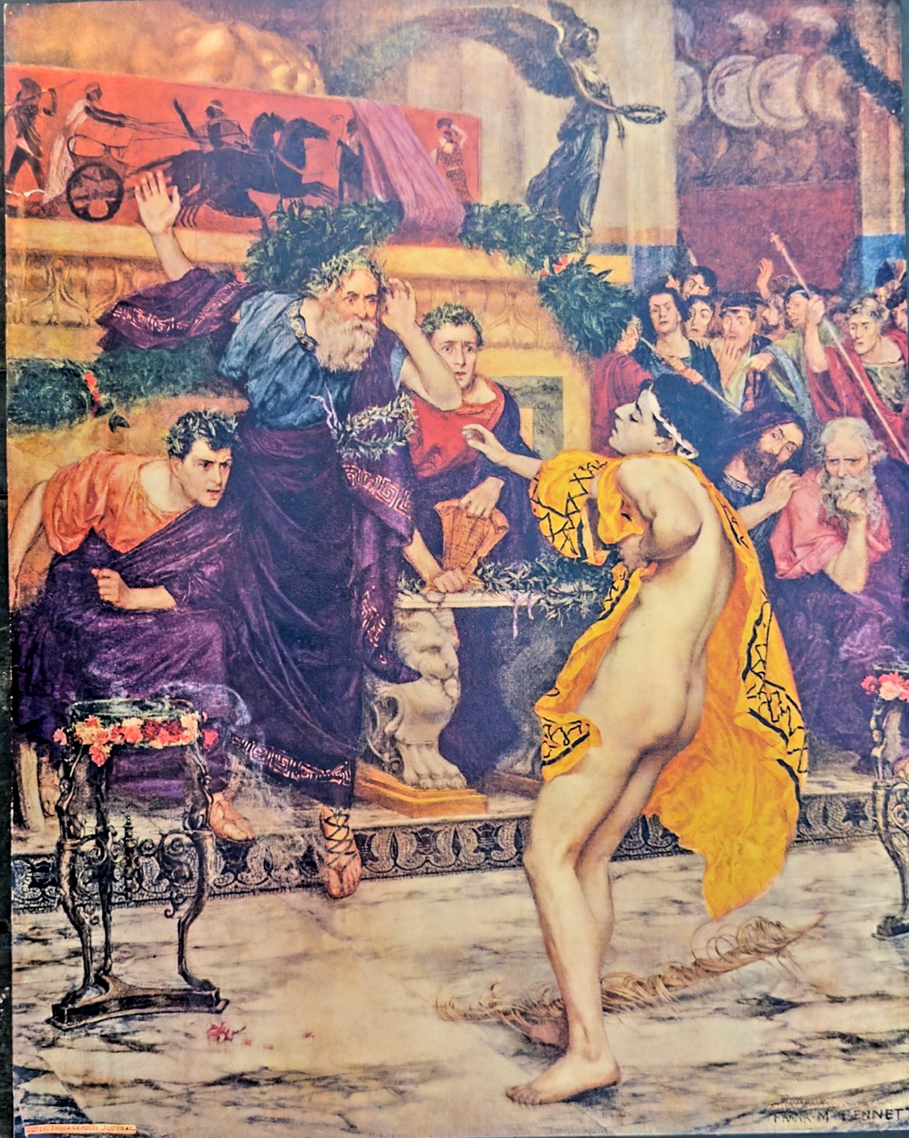 1903 Supplement to Indianapolis Journal- Frank M. Bennett Roman Scene