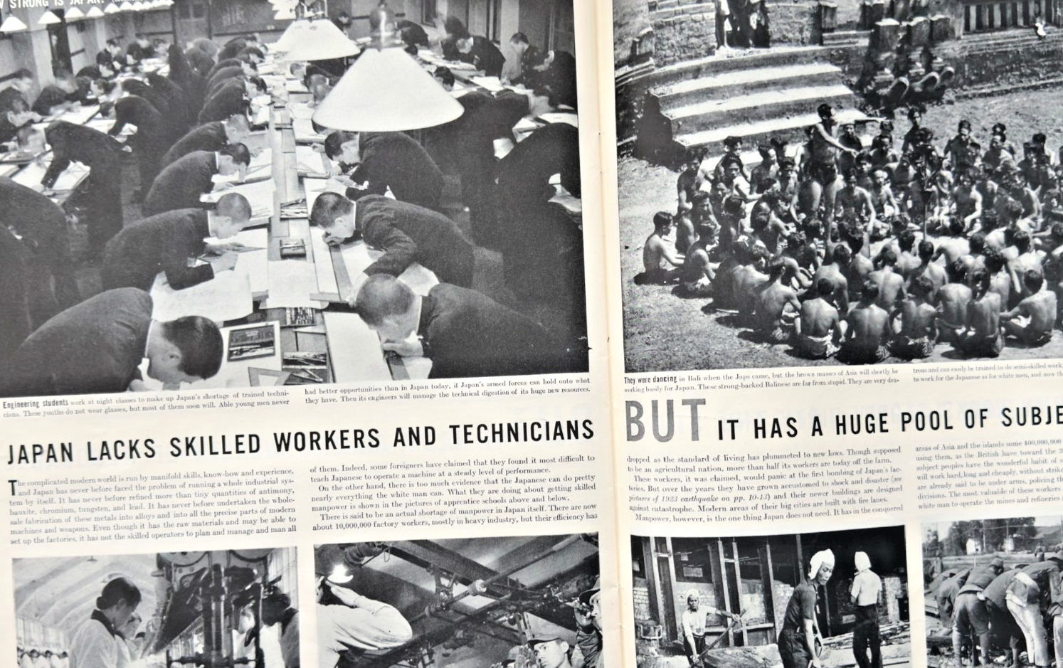 LOT 3 LIFE MAGAZINES -1943 JAPAN WWII