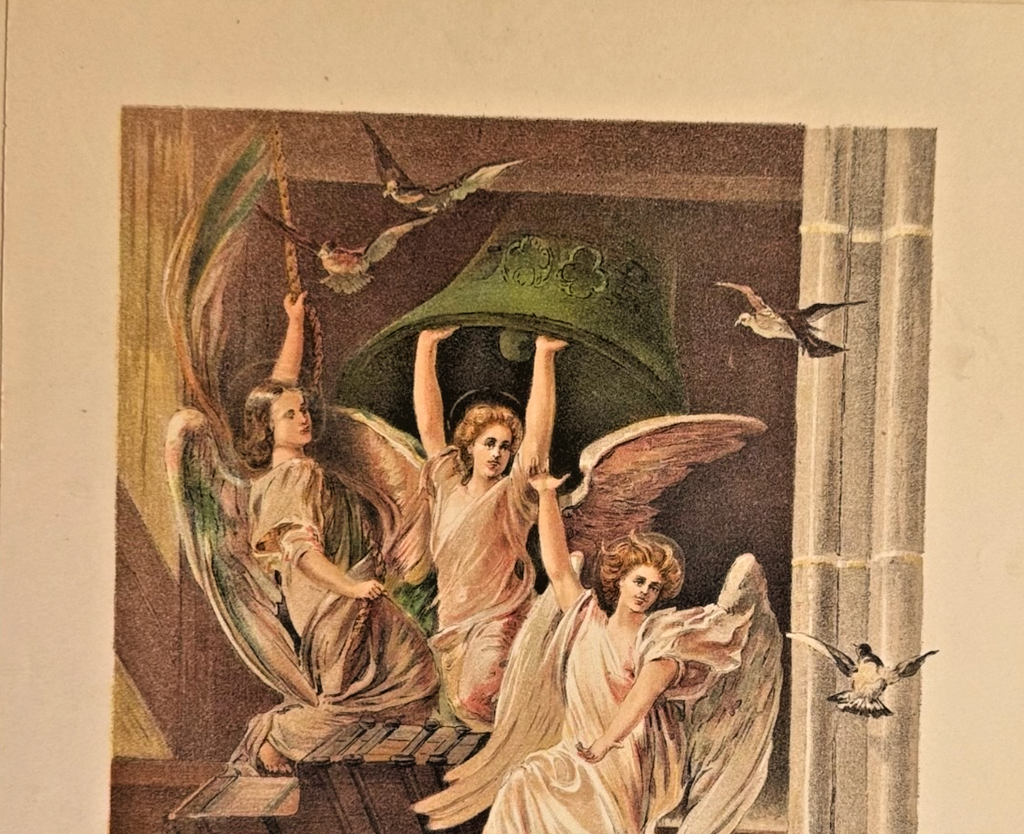 1893 Chicago Tribune Art Supplement Print – “Ye Merrie Bells" World's Expo