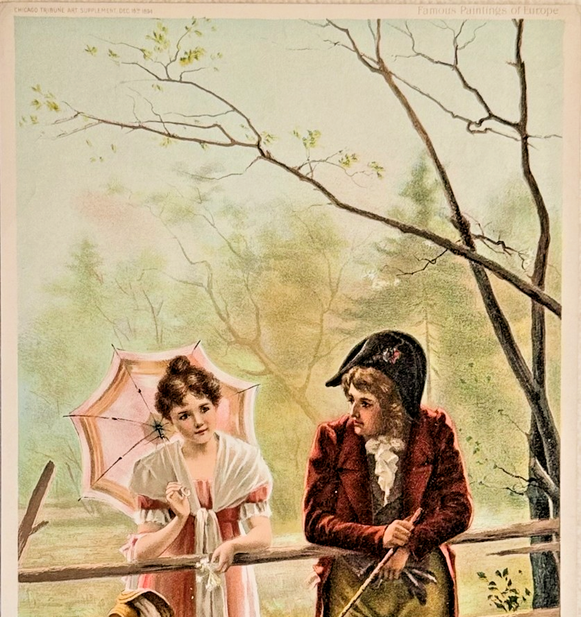 1894 Chicago Tribune ART Supplement 'First Love'