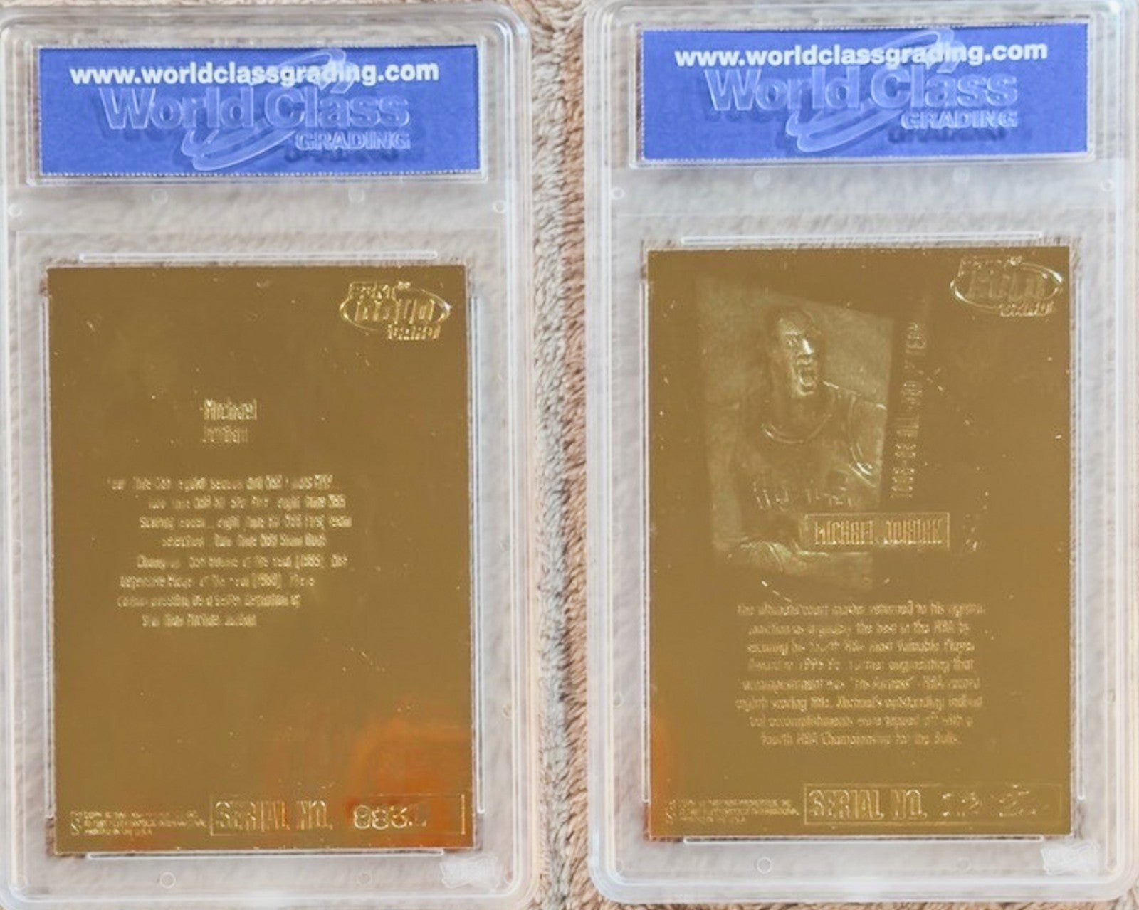 96-97 Michael Jordan 'Feel of the Game' 23KT Gold Fleer Ultra