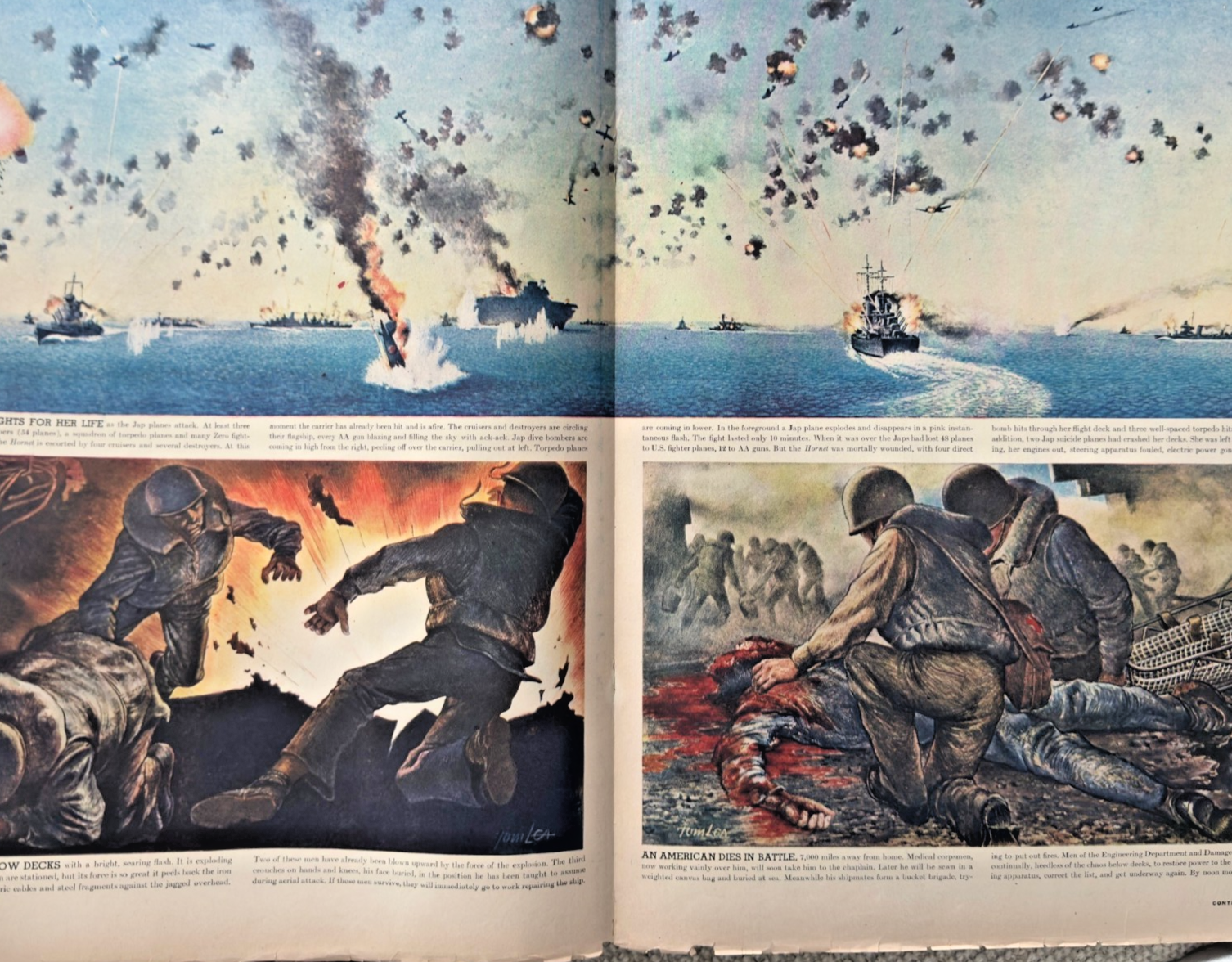 LOT 2 LIFE MAGAZINES -1943 'COMMANDER IN CHIEF' & '8TH AIR FORCE BOMBERS'