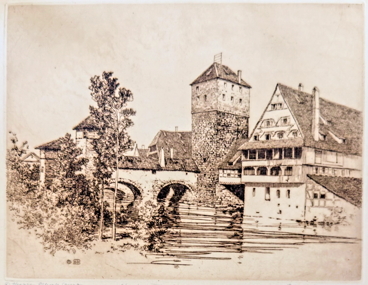 George Elbert Burr (1859–1939) – Henkersteg, Nürnberg (Nuremberg)