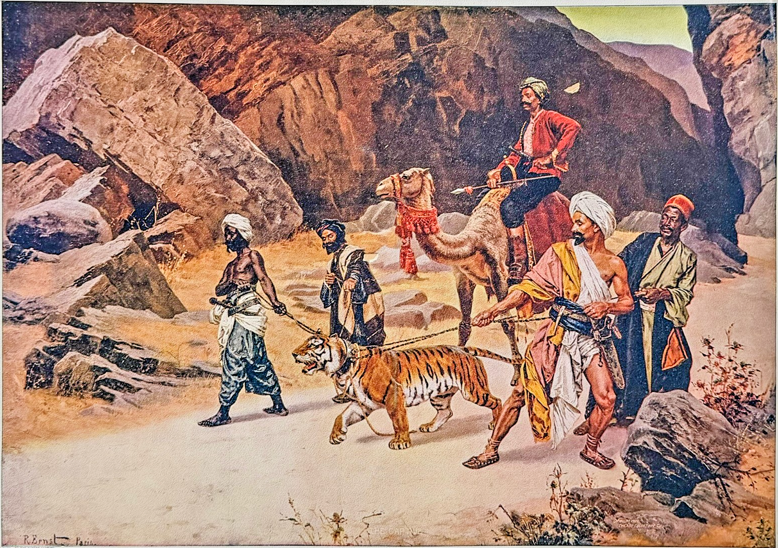 1900 Suppl. t Sunday Sentinel- “Captive Tiger” – Rudolf Ernst Paris