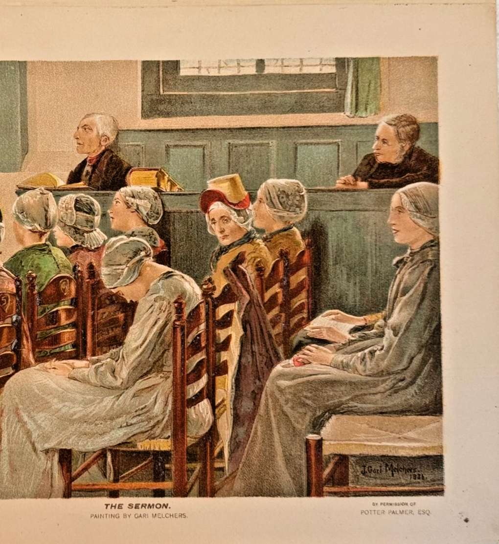 1893 Chicago Tribune ART Supplement - 'The Sermon' Gari Melchers