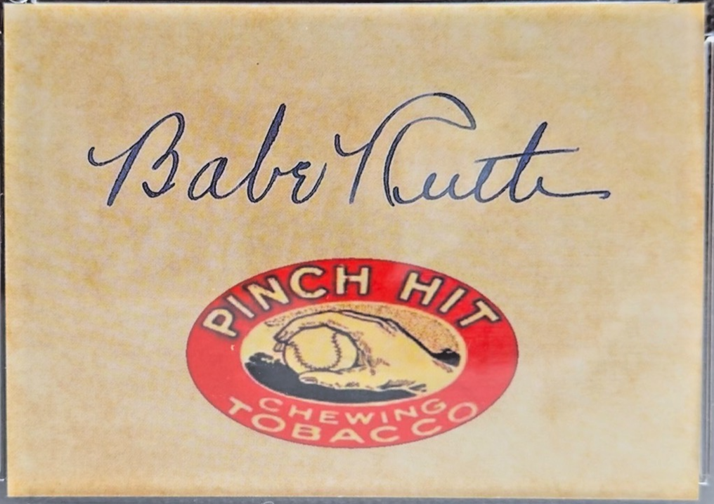 Babe Ruth Pinch Hit Tobacco Advertisement Promo Card Graded GEM 10