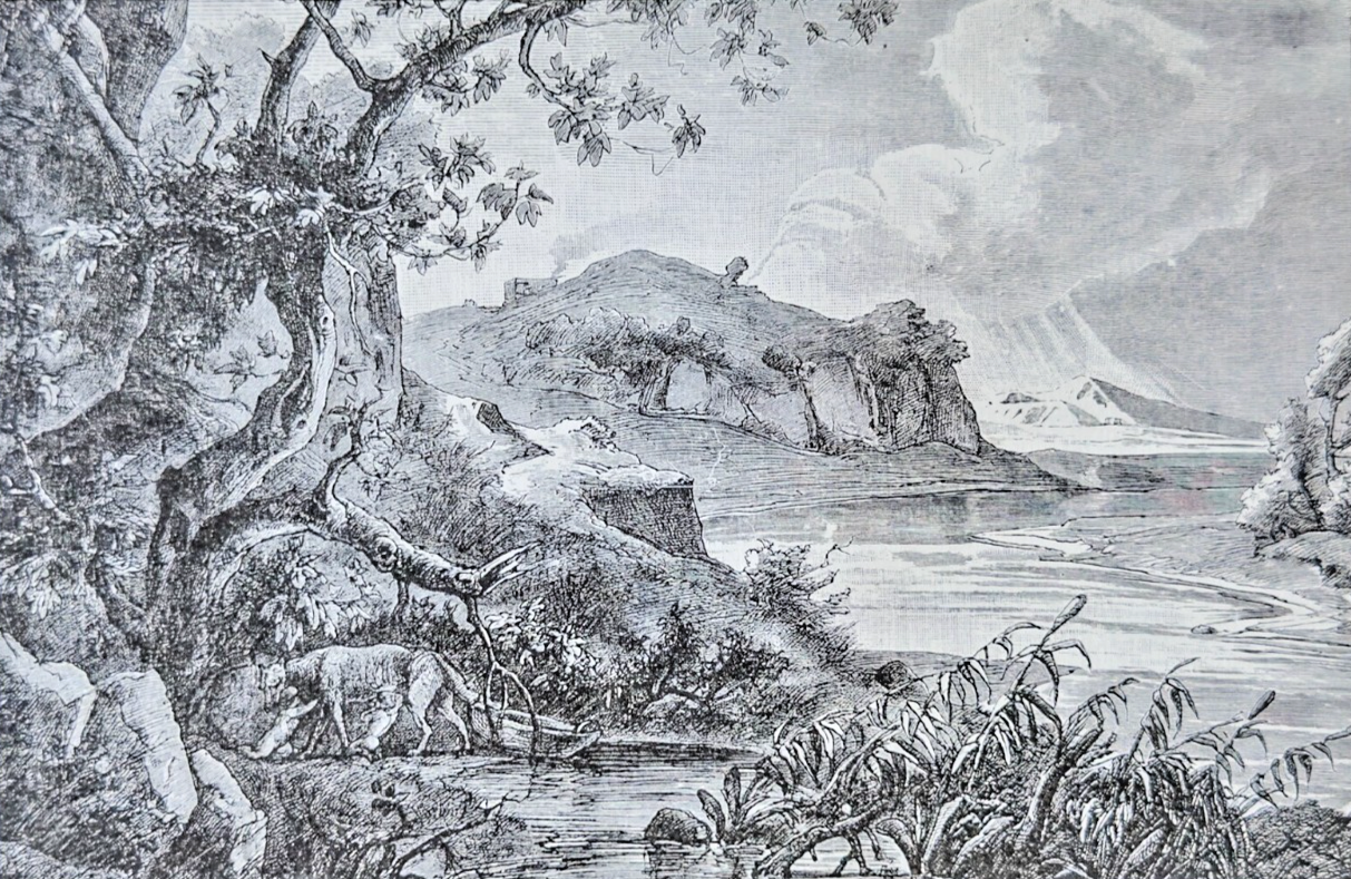 Romulus and Remus – 1894 Antique Engraving Print | Founding of Rome