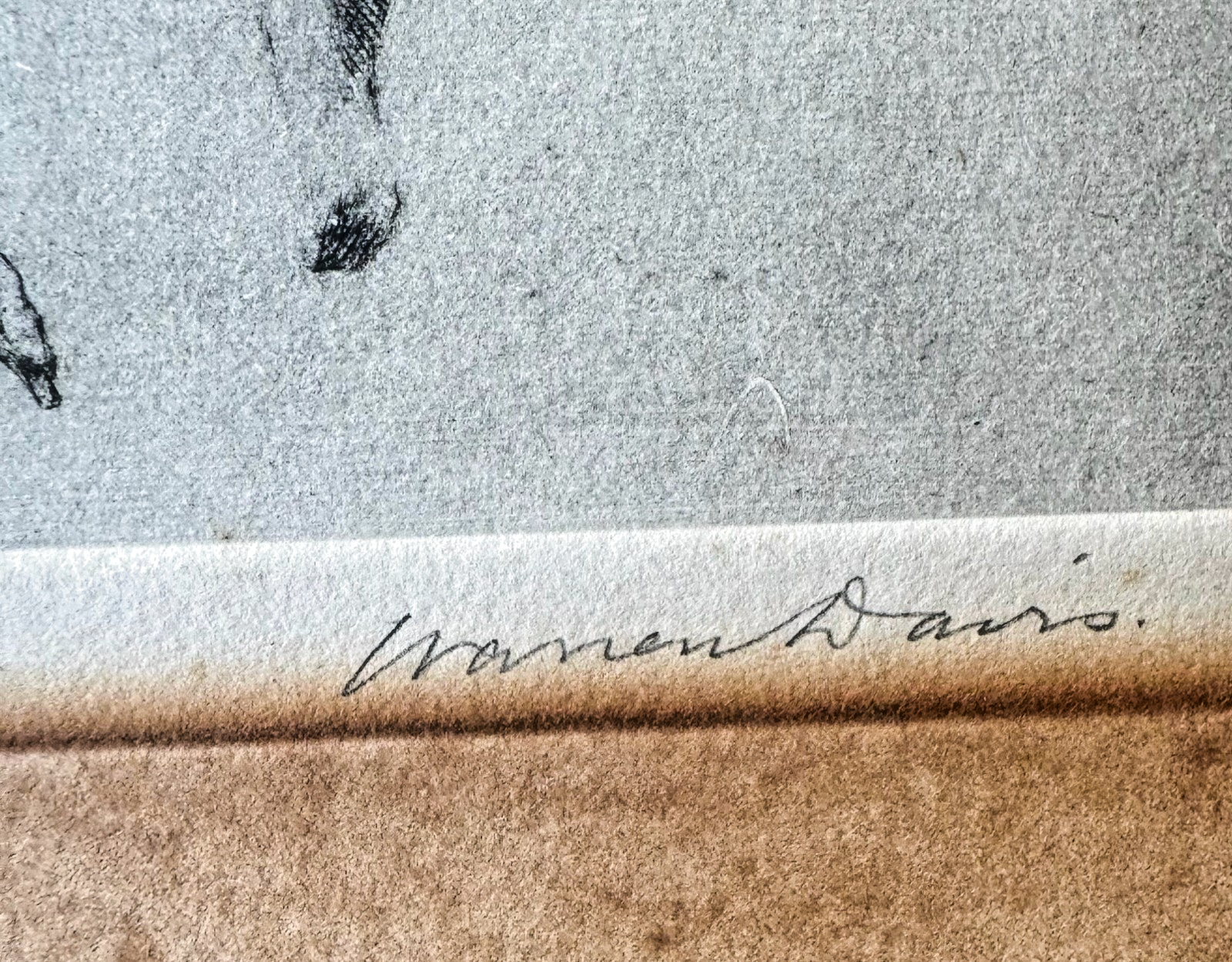 Warren B Davis Dry Point Etching - Signed