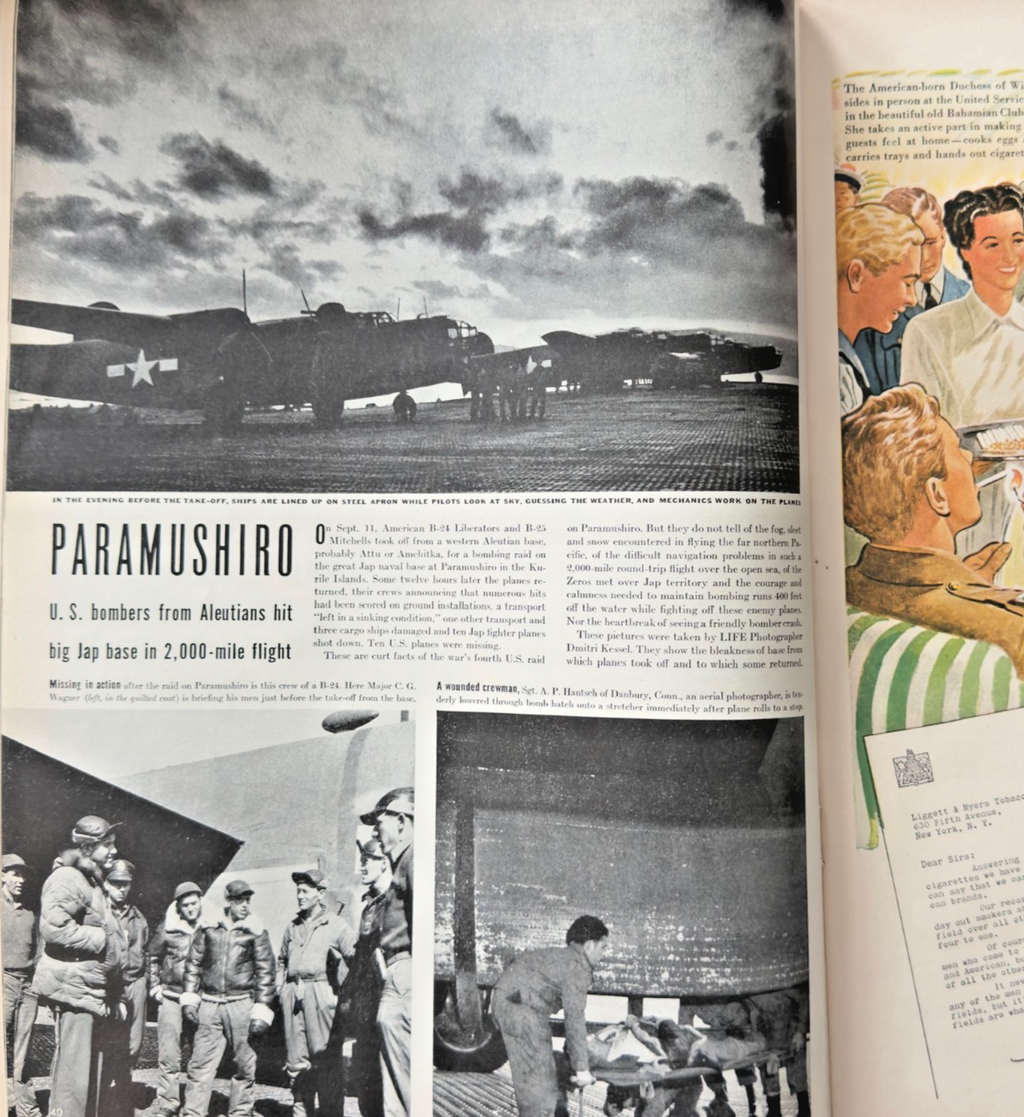 LOT 2 LIFE MAGAZINES -1943 'PICTURE ROMANCE' & 'SOLDIER'S FAREWELL'