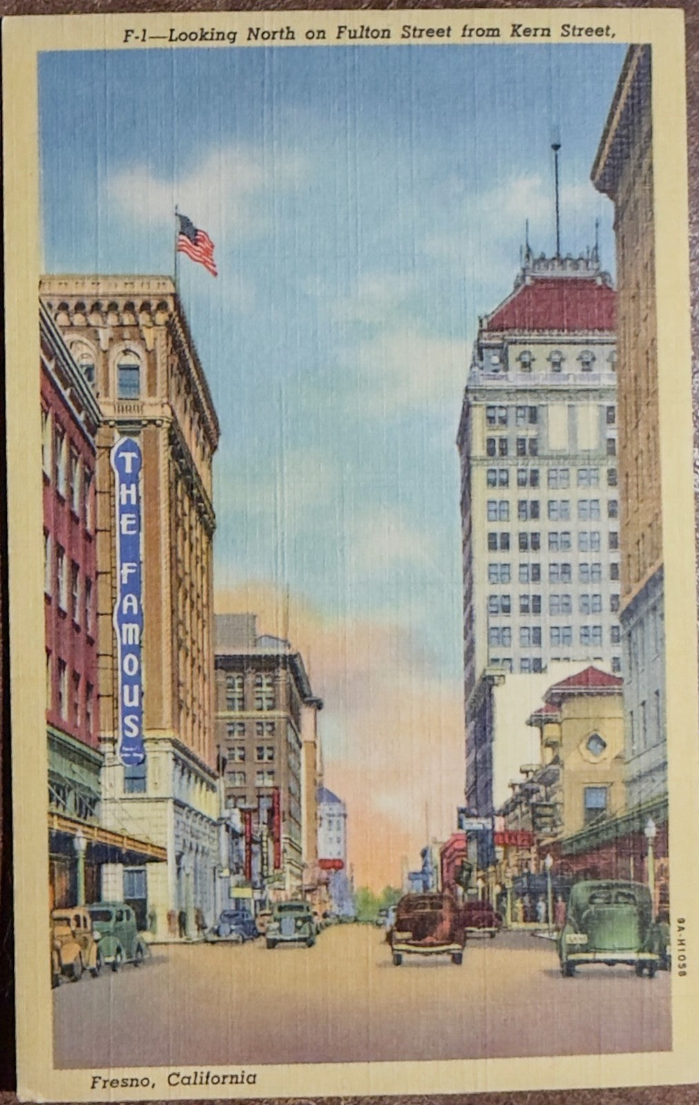 LOT 3 Vintage Postcards- 1953 Fresno, CA Postcards