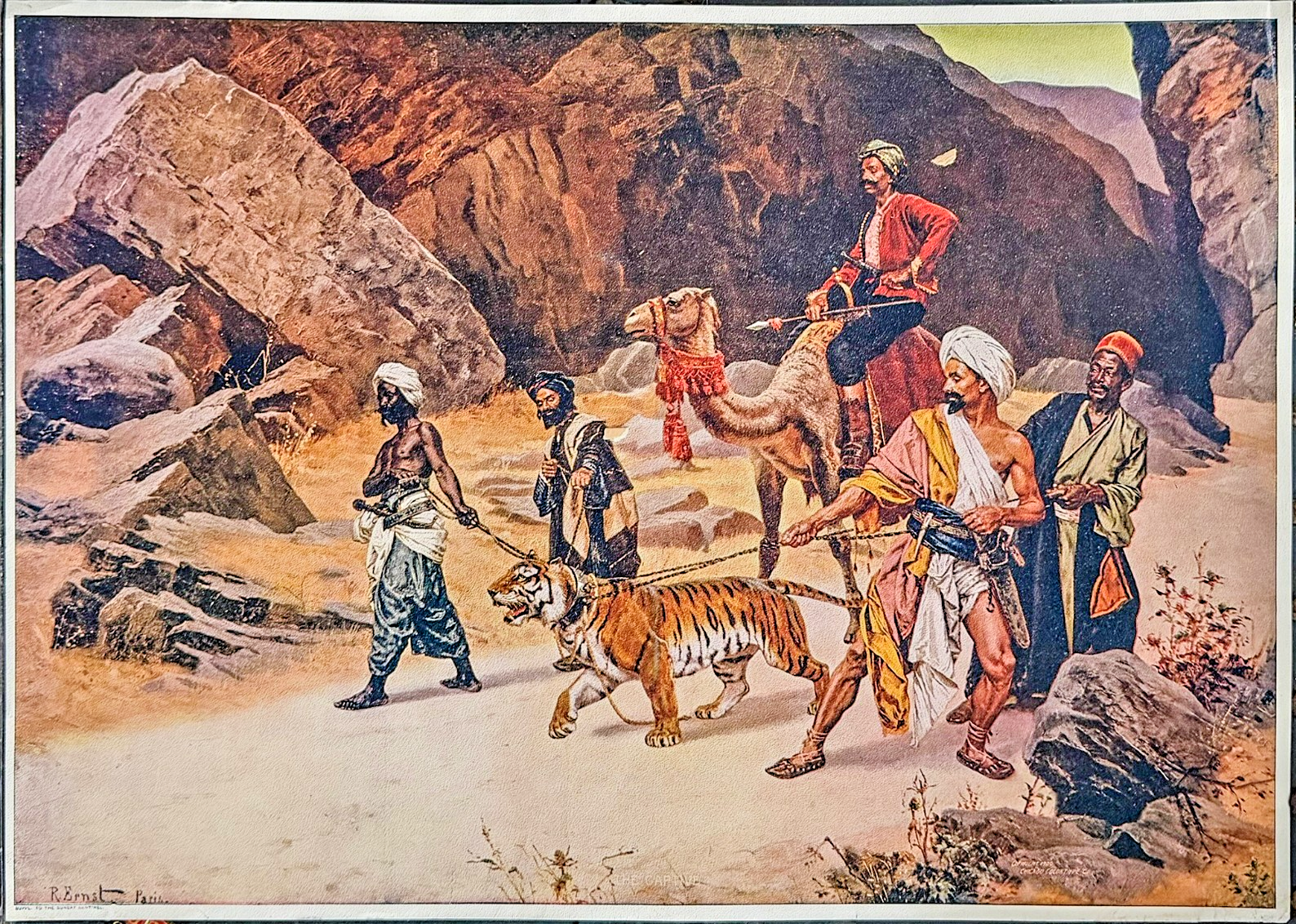 1900 Suppl. t Sunday Sentinel- “Captive Tiger” – Rudolf Ernst Paris