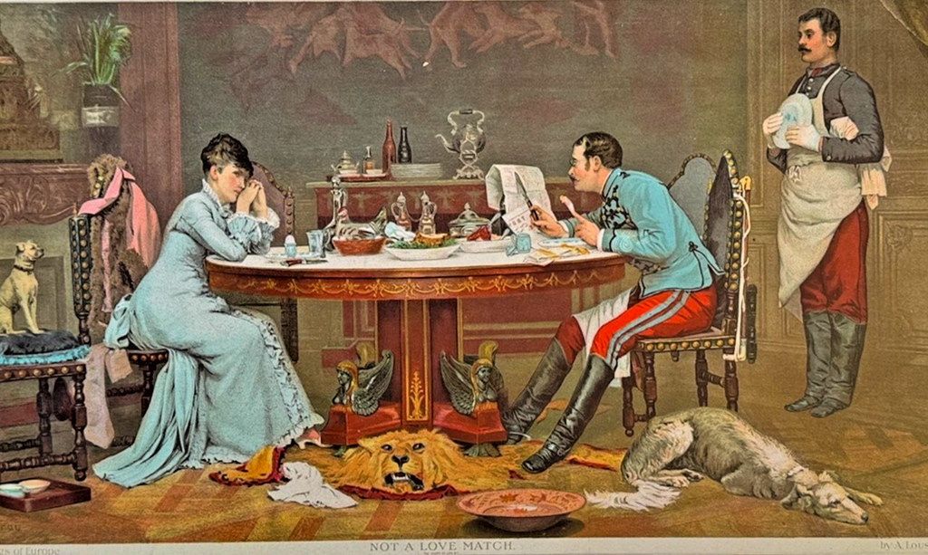 1894 Chicago Tribune ART Supplement 'Not a Love Match'