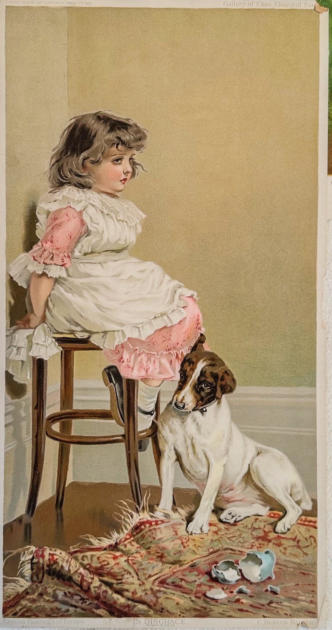 1895 Chicago Tribune ART Supplement 'In Disgrace'