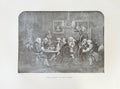 Antique Steel Engraving – Burke, Johnson and Their Friends – 19th Century Literary Historical Print