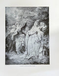 Antique 1890s Engraving “Elizabeth Defied by Mary Stuart” – Queen Elizabeth I – Kaulbach