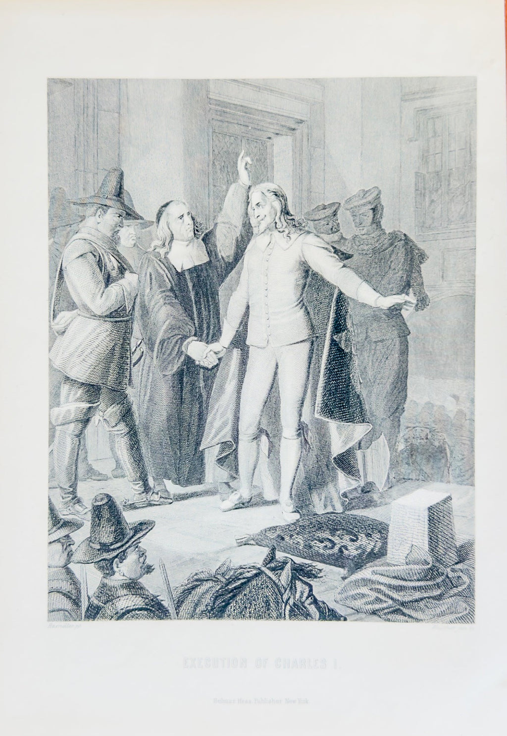 Execution of Charles I – 1894 Antique Engraving Print | English Civil War