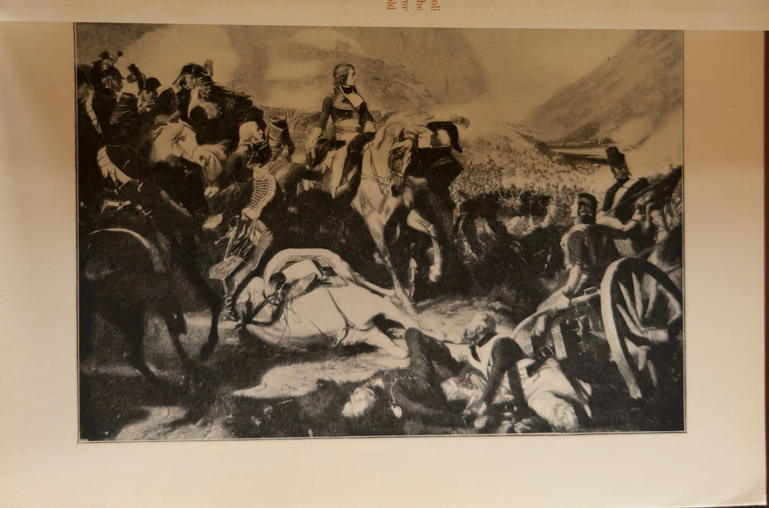 Bonaparte at Rivoli- Engraving, Napoleon Bonaparte Print, 19th Century Military Wall Art