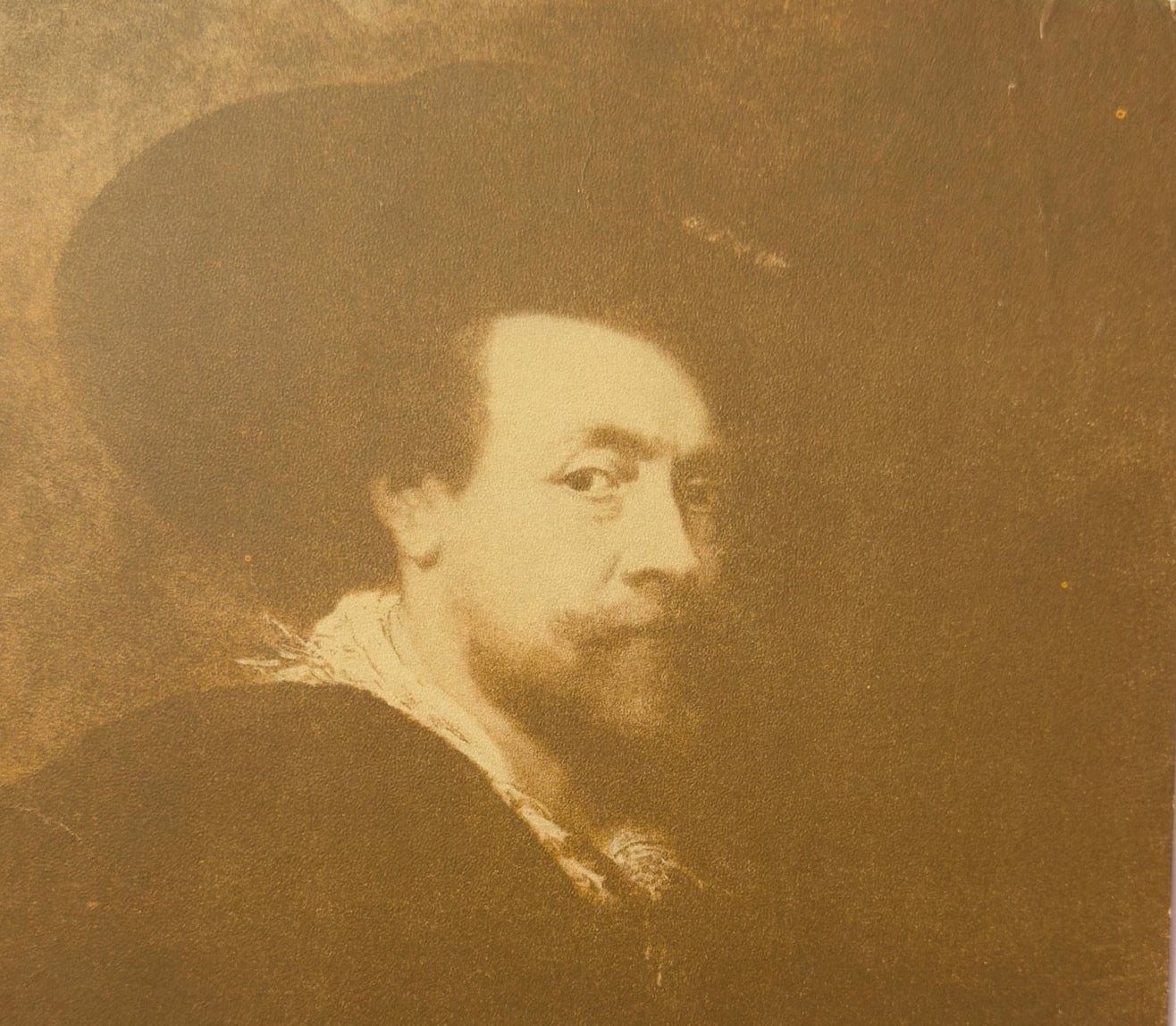 1902 Chicago Tribune Art Supplement “Portrait of Rubens” Sepia Print Plate