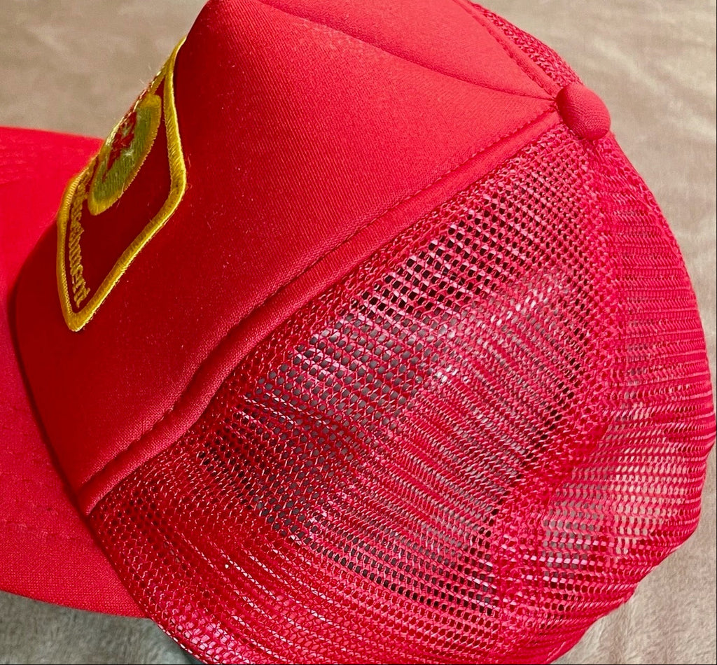 Vintage Coca-Cola “A Century of Refreshment” Red Mesh Trucker Snapback Hat Cap USA
